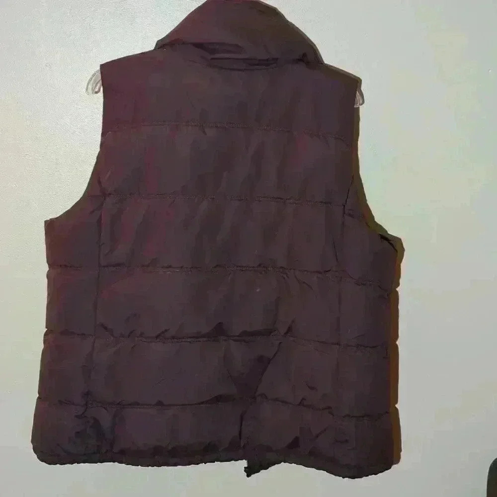 Old Navy, large puff vest, purple - Picture 4 of 4